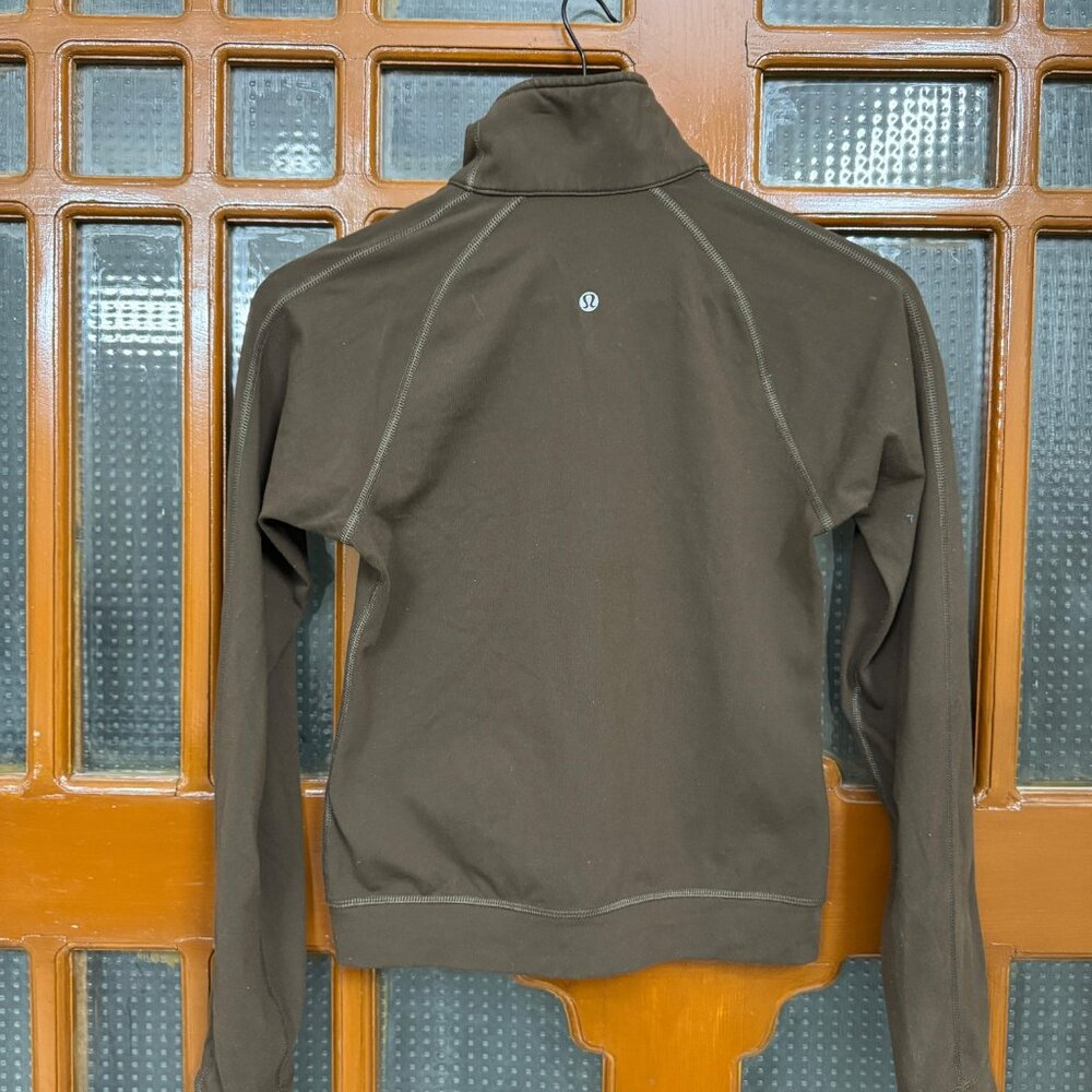 LULULEMON Scuba Jacket Women's Size 4 - Brown Zip Up Track Jacket - Athletic fit - Picture 4 of 6